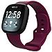 Bracciale Fitbit Versa 3/fitbit Sense In Silicone Bordeaux (s) - Foto miniatura 4