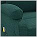 Poltrona ad Ala Massaggiante Verde Scuro in Tessuto - Foto miniatura 3
