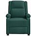 Poltrona ad Ala Massaggiante Verde Scuro in Tessuto - Foto miniatura 4