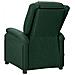 Poltrona ad Ala Massaggiante Verde Scuro in Tessuto - Foto miniatura 5