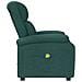 Poltrona ad Ala Massaggiante Verde Scuro in Tessuto - Foto miniatura 7