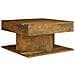 Tavolino Da Salotto Rovere Fumo 57x57x30cm In Legno Multistrato - Foto miniatura 2