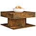 Tavolino Da Salotto Rovere Fumo 57x57x30cm In Legno Multistrato - Foto miniatura 3