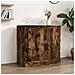 Credenza Rovere Fumo 70x35,5x67,5 Cm In Legno Multistrato - Foto miniatura 1