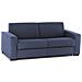 Divano Letto Algisa, Divano A 2 Posti Large, 100% Made In Italy, Sofà Soggiorno Con Apertura Girevole, In Tessuto Imbottito, Con Braccioli Slim, Cm 180x95h90, Blu - Foto miniatura 2