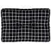 Cuscino Per Pallet Motivo A Quadri Nero 60x40x12 Cm In Tessuto - Foto miniatura 2