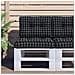 Cuscino Per Pallet Motivo A Quadri Nero 60x40x12 Cm In Tessuto - Foto miniatura 1