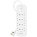 Belkin Connect Bianco 8 Presa[e] Ac 2 M (power Strip With Overvoltage - Protection 8 Sockets With 2 X Us) - Foto miniatura 1