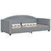 Divano Letto Estraibile Cassetti Grigio Chiaro 90x190cm Tessuto - Foto miniatura 5