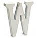 Lettera W Legno Bianco (2 X 16 X 14,5 Cm) (24 Unità) - Foto miniatura 2
