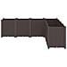 Fioriera Da Giardino Marrone 160x160x53 Cm In Pp - Foto miniatura 2