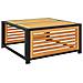 Tavolo Da Giardino 68x68x30 Cm In Legno Massello Di Acacia - Foto miniatura 2