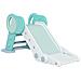 Scivolo Per Bambini Pieghevole In Plastica Età 18 Mesi-3 Anni, 102x53x53cm, Verde - Foto miniatura 1