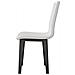 Sedia Armida Gambe Antracite Cuscino Bianco 01 (gambe Coniche) - Foto miniatura 1