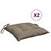 Cuscini Per Pallet 2 Pz Tortora 50x50x7 Cm Tessuto Oxford - Foto miniatura 2