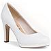 White Matt Classic Closed Pumps High Scarpe Con Tacco Sintetico E Tessile Scarpe Donna Bianco Eu 41, 1-22426-41 140 - Foto miniatura 1
