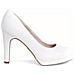 White Matt Classic Closed Pumps High Scarpe Con Tacco Sintetico E Tessile Scarpe Donna Bianco Eu 41, 1-22426-41 140 - Foto miniatura 2