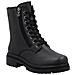 Black Casual Closed Ladies Mid Height Boots Stivaletti Pelle Scarpe Donna Nero Eu 37, Y3100-00 - Foto miniatura 1
