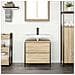 Mobile Lavabo da Bagno con Cassetti Rovere Sonoma 60x34,5x60 cm - Foto miniatura 5