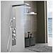 Colonna Pannello Doccia Chester-1 Spazzolata Acciaio 4 Funzioni Display Temperatura - Foto miniatura 1