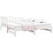 Dormeuse Estraibile Bianca 2x (90x190) Cm Legno Massello Di Pino - Foto miniatura 2