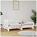 Dormeuse Estraibile Bianca 2x (90x190) Cm Legno Massello Di Pino - Foto miniatura 3