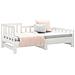 Dormeuse Estraibile Bianca 2x (90x190) Cm Legno Massello Di Pino - Foto miniatura 5