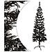 Albero Di Natale Sottile Nero 150 Cm - Foto miniatura 2