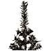 Albero Di Natale Sottile Nero 150 Cm - Foto miniatura 4