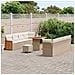 Set di Divani da Giardino  in 11 Pezzi con Cuscini Beige Poly Rattan Acacia, Set da Pranzo da Giardino  in 3 Pezzi con Cuscini Beige Poly Rattan Acacia - Foto miniatura 3