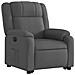 Poltrona Alzapersona Reclinabile Elettrica Grigio Scuro Tessuto - Foto miniatura 4