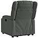 Poltrona Alzapersona Reclinabile Elettrica Grigio Scuro Tessuto - Foto miniatura 5