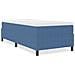 Struttura letto piattaforma Blu 80 x 200 cm Tessuto in Cords - Foto miniatura 4