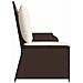 Panchina da giardino con cuscino Marrone Poly Rattan - Foto miniatura 4