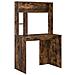 Scrivania Rovere fumo 91 x 50 x 149 cm Legno multistrato - Foto miniatura 1
