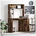 Scrivania Rovere fumo 91 x 50 x 149 cm Legno multistrato - Foto miniatura 2