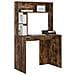Scrivania Rovere fumo 91 x 50 x 149 cm Legno multistrato - Foto miniatura 3
