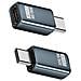 Adattatore Usb-c Femmina A Maschio 240w 80gbps - Connettore Dritto (confezione Da 2) Grey - Foto miniatura 1