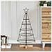 Albero a Cono di Natale con supporto Nero 90 cm Acciaio - Foto miniatura 2