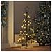 Albero a Cono di Natale con supporto Nero 90 cm Acciaio - Foto miniatura 4