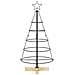 Albero a Cono di Natale con supporto Nero 90 cm Acciaio - Foto miniatura 5