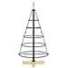 Albero a Cono di Natale con supporto Nero 90 cm Acciaio - Foto miniatura 6