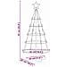 Albero a Cono di Natale con supporto Nero 90 cm Acciaio - Foto miniatura 9