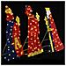 Illuminazione Natalizia 3 pcs Bianco caldo 105 cm Tessuto - Foto miniatura 3
