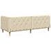 Cornice del letto ad angolo Crema 80 x 200 cm Tessuto - Foto miniatura 7