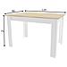 Tavolo da pranzo rettangolare moderno 80x120 cm, rovere Sonoma + bianco - Foto miniatura 1
