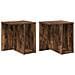 Tavolino 2 pcs Rovere fumé 37 x 32 x 40 cm Legno multistrato - Foto miniatura 1