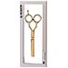 Forbici Professionali Da Filatura 38 Denti 5,5 Pollici, Gold - Foto miniatura 3