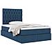 Letto con contenitore e materasso Blu 120 x 190 cm Tessuto - Foto miniatura 3