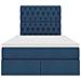Letto con contenitore e materasso Blu 120 x 190 cm Tessuto - Foto miniatura 7